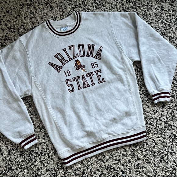 Champion Reverse Weave Arizona State Sun Devils Crewneck Sweatshirt Men’s Medium - Picture 3 of 16